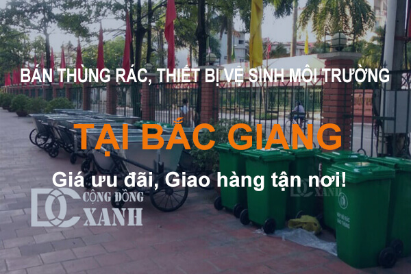 bán thùng rác tại Bắc Giang