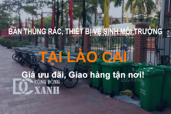 Bán thùng rác, xe gom rác tại Lào Cai