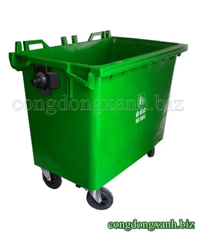 thùng rác 660l
