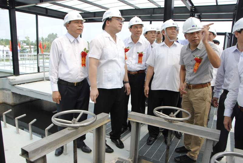 Phó Thủ tướng Hoàng Trung Hải tại Lễ khánh thành nhà máy